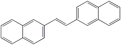 (E)-1,2-ビス(2-ナフチル)エテン 化学構造式