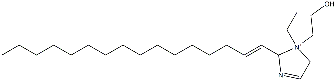 1-Ethyl-2-(1-hexadecenyl)-1-(2-hydroxyethyl)-3-imidazoline-1-ium 结构式