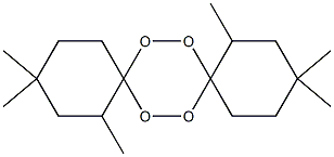 1,3,3,10,12,12-Hexamethyl-7,8,15,16-tetraoxadispiro[5.2.5.2]hexadecane Struktur