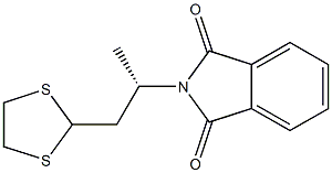 (+)-N-[(S)-2-(1,3-Dithiolane-2-yl)-1-methylethyl]phthalimide Structure