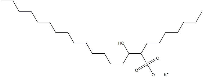 9-Hydroxytricosane-8-sulfonic acid potassium salt Struktur