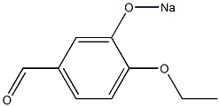 4-Ethoxy-3-(sodiooxy)benzaldehyde 结构式