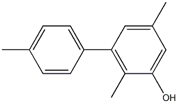 2,5-Dimethyl-3-(4-methylphenyl)phenol,,结构式