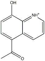 5-Acetyl-8-hydroxyquinolinium,,结构式