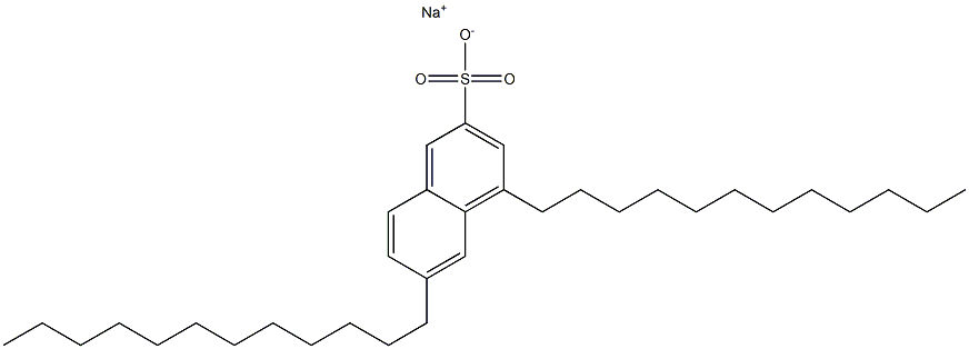 4,6-Didodecyl-2-naphthalenesulfonic acid sodium salt,,结构式