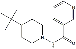 N-[(4-tert-Butyl-1,2,5,6-tetrahydropyridin)-1-yl]pyridine-3-carboxamide,,结构式