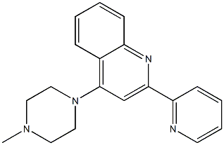 4-(4-Methyl-1-piperazinyl)-2-(2-pyridinyl)quinoline Structure