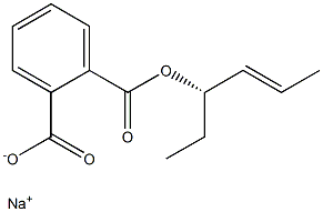 [S,(+)]-4-Hexene-3-ol phthalate sodium salt Structure