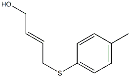 4-(4-メチルフェニル)チオ-2-ブテン-1-オール 化学構造式