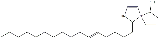 1-Ethyl-2-(5-hexadecenyl)-1-(1-hydroxyethyl)-4-imidazoline-1-ium Structure