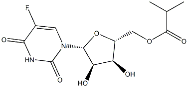 5-Fluoro-5'-O-isobutyryluridine 结构式