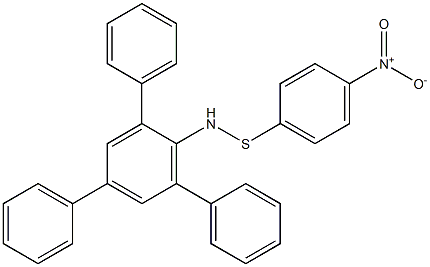 N-(4-Nitrophenylthio)-5'-phenyl-1,1':3',1''-terbenzene-2'-amine Struktur