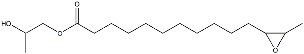 12,13-Epoxymyristic acid 2-hydroxypropyl ester Struktur