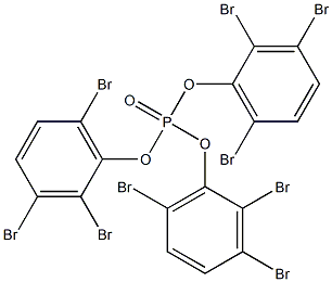 Phosphoric acid tris(2,3,6-tribromophenyl) ester Structure