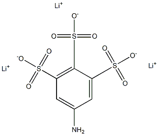 5-Amino-1,2,3-benzenetrisulfonic acid trilithium salt Structure