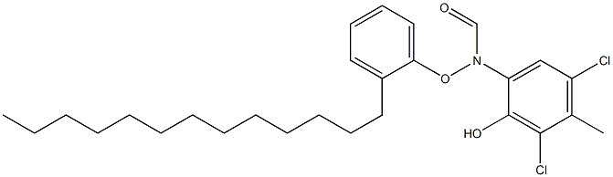  2-(2-Tridecylphenoxyformylamino)-4,6-dichloro-5-methylphenol