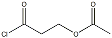 Acetic acid 3-chloro-3-oxopropyl ester Structure