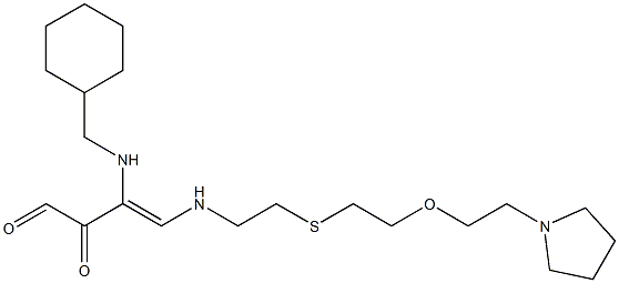 1-[[8-(Pyrrolidin-1-yl)-6-oxa-3-thiaoctan-1-yl]amino]-2-[(cyclohexylmethyl)amino]-1-butene-3,4-dione|