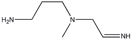 N-(2-イミノエチル)-N-メチルプロパン-1,3-ジアミン 化学構造式