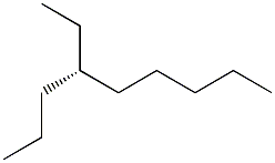 [S,(+)]-4-エチルノナン 化学構造式