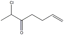 2-Chloro-6-hepten-3-one Struktur