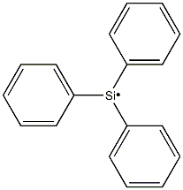 Triphenylsilyl radical Structure