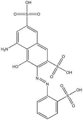5-Amino-4-hydroxy-3-[(2-sulfophenyl)azo]-2,7-naphthalenedisulfonic acid