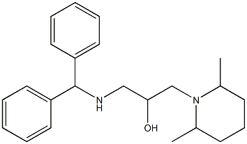 1-(Diphenylmethylamino)-3-(2,6-dimethyl-1-piperidinyl)-2-propanol
