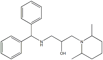 1-(Diphenylmethylamino)-3-(2,6-dimethyl-1-piperidinyl)-2-propanol|