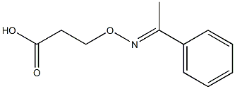 3-[(E)-1-Phenylethylideneaminooxy]propionic acid Struktur