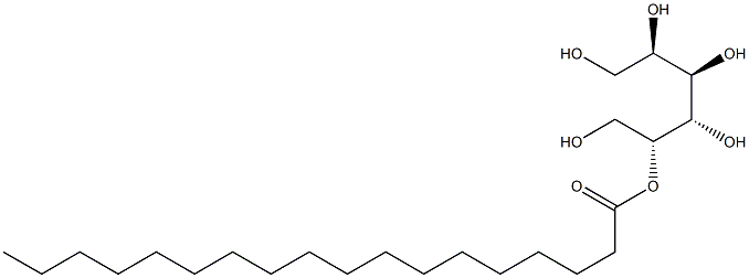 D-マンニトール5-オクタデカノアート 化学構造式