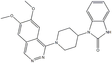1-[4-[(1,3-Dihydro-2-oxo-2H-benzimidazol)-1-yl]piperidino]-6,7-dimethoxyphthalazine 结构式
