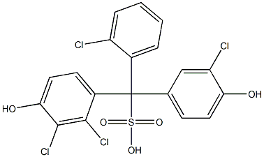 (2-Chlorophenyl)(3-chloro-4-hydroxyphenyl)(2,3-dichloro-4-hydroxyphenyl)methanesulfonic acid