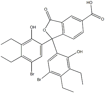 1,1-Bis(5-bromo-3,4-diethyl-2-hydroxyphenyl)-1,3-dihydro-3-oxoisobenzofuran-5-carboxylic acid|