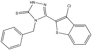 3-(3-Chlorobenzo[b]thiophen-2-yl)-4-benzyl-1H-1,2,4-triazole-5(4H)-thione|