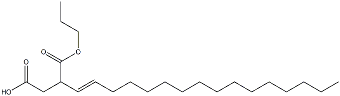 3-(1-ヘキサデセニル)こはく酸1-水素4-プロピル 化学構造式