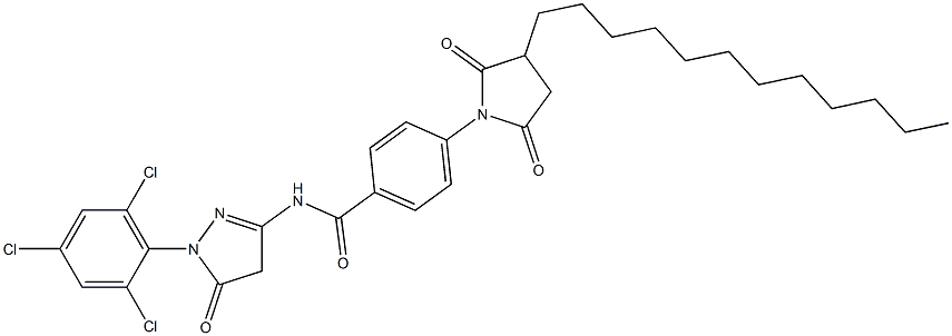1-(2,4,6-Trichlorophenyl)-3-[4-(3-dodecyl-2,5-dioxopyrrolidin-1-yl)benzoylamino]-5(4H)-pyrazolone