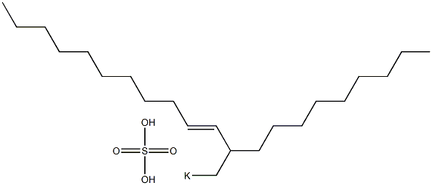 Sulfuric acid 2-nonyl-3-tridecenyl=potassium ester salt