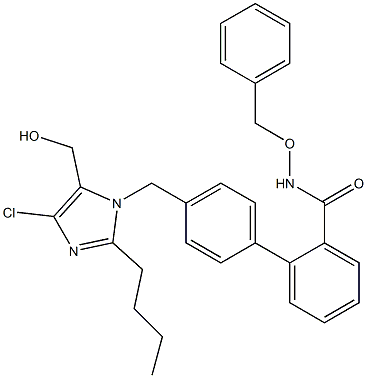 4'-[(2-Butyl-4-chloro-5-hydroxymethyl-1H-imidazol-1-yl)methyl]-N-benzyloxy-1,1'-biphenyl-2-carboxamide