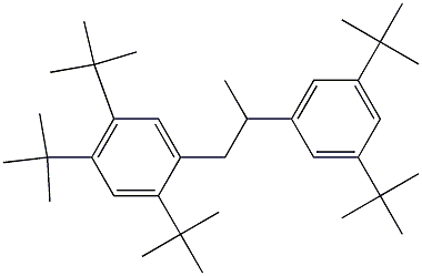 1-(2,4,5-Tri-tert-butylphenyl)-2-(3,5-di-tert-butylphenyl)propane 结构式