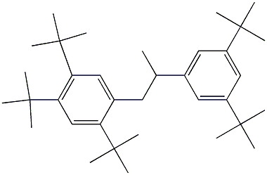 1-(2,4,5-Tri-tert-butylphenyl)-2-(3,5-di-tert-butylphenyl)propane Structure