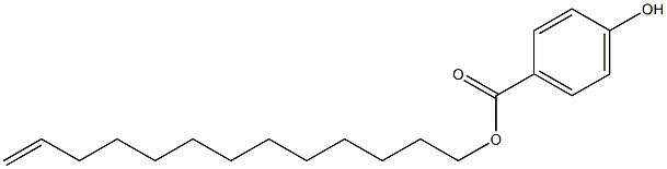 4-Hydroxybenzoic acid 12-tridecenyl ester Structure