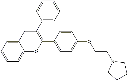 2-[4-[2-(Pyrrolidin-1-yl)ethoxy]phenyl]-3-phenyl-4H-1-benzopyran