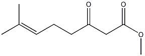 3-Oxo-7-methyl-6-octenoic acid methyl ester Structure