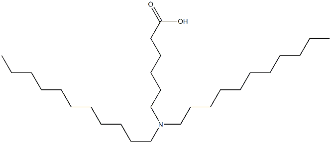6-(ジウンデシルアミノ)ヘキサン酸 化学構造式