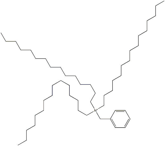 Tripentadecylbenzylaminium,,结构式