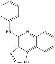 4-(フェニルアミノ)-1H-イミダゾ[4,5-c]キノリン 化学構造式