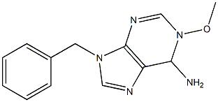 1-メトキシ-6-アミノ-9-ベンジル-1,6-ジヒドロ-9H-プリン 化学構造式