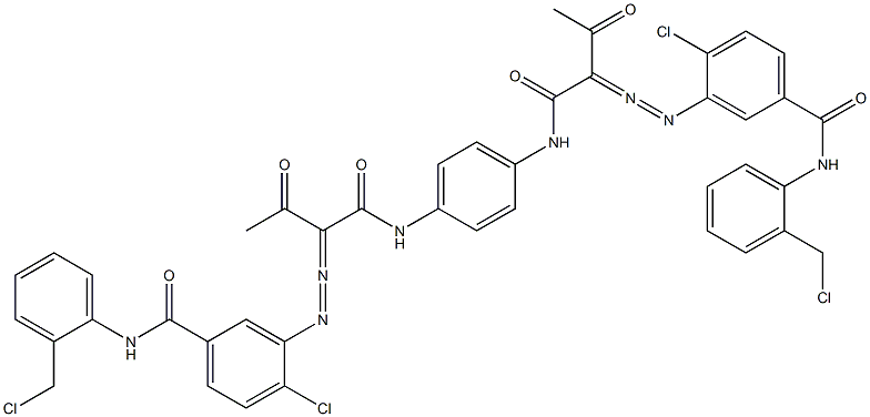 3,3'-[1,4-Phenylenebis[iminocarbonyl(acetylmethylene)azo]]bis[N-[2-(chloromethyl)phenyl]-4-chlorobenzamide]|