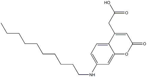 7-(Decylamino)-2-oxo-2H-1-benzopyran-4-acetic acid